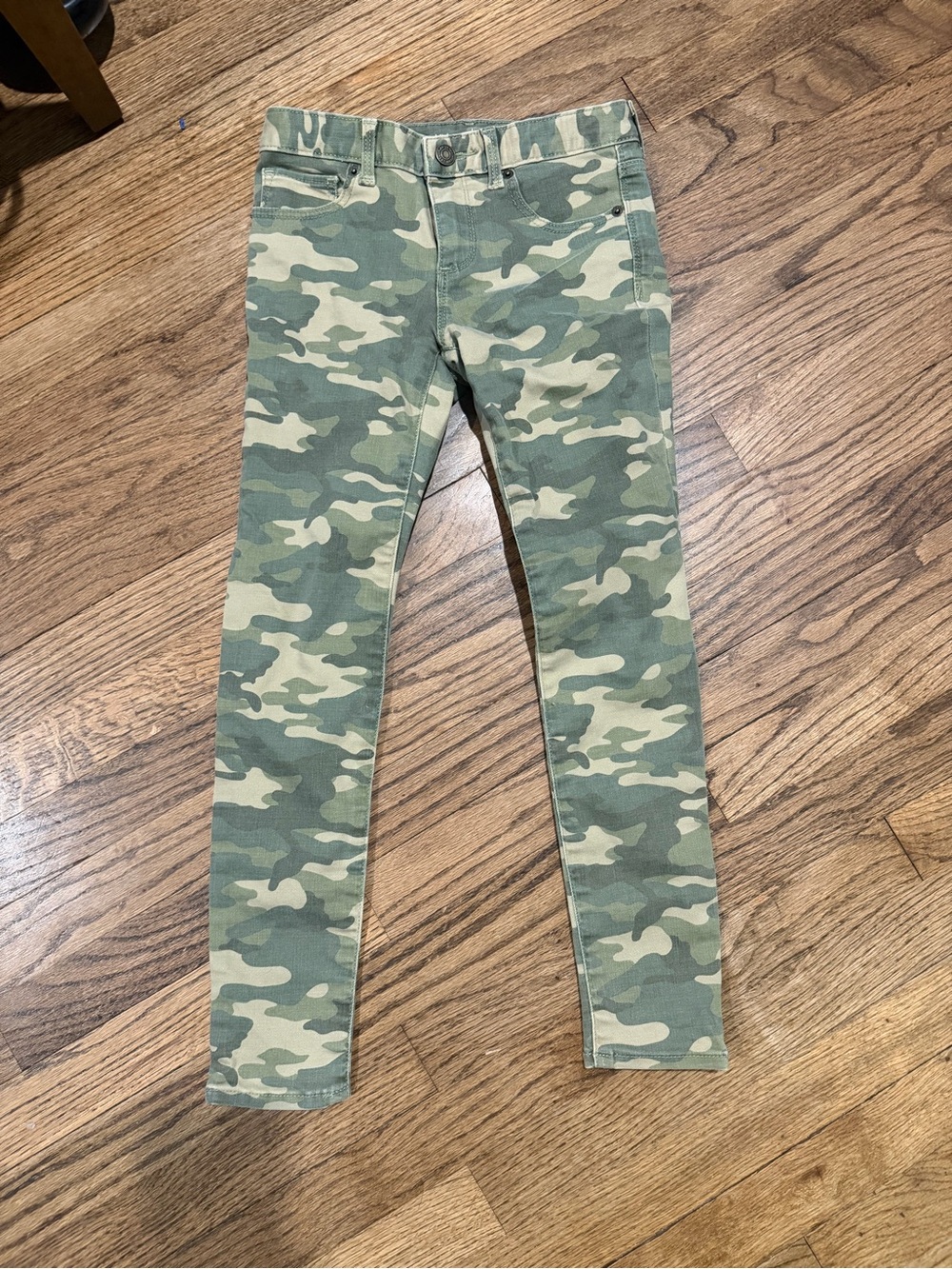 GAP Kids Camo Skinny Jeans in Green and Tan